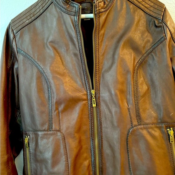 Women’s Wilson’s Leather Brown Leather Jacket - Picture 2 of 6